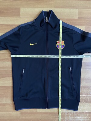 BARCELONA N98 AUTHENTIC FOOTBALL SOCCER TRACK TOP JACKET NIKE