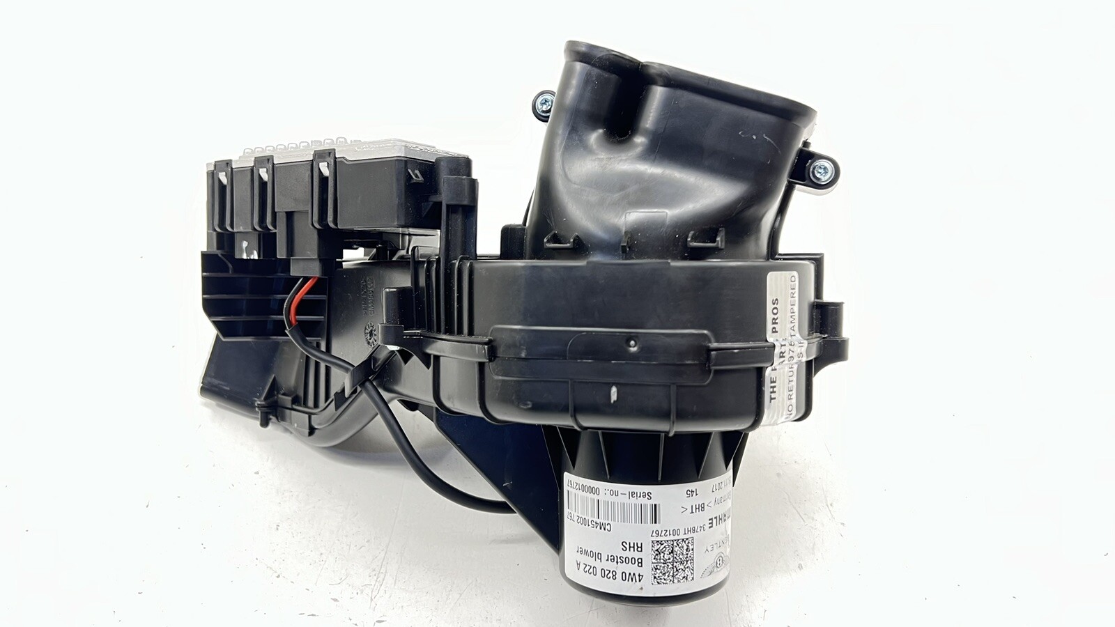 13-18 BENTLEY FLYING SPUR RIGHT HVAC AC AIR BOOSTER BLOWER MOTOR W/ RESISTOR OEM