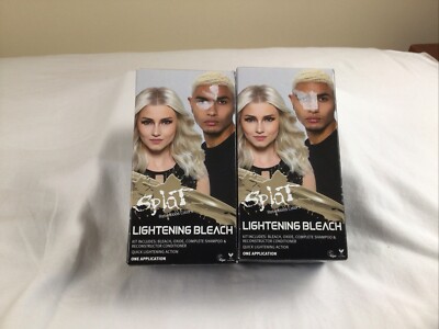 (2) Splat Rebellious Colors Hair Lightening Bleach & Reconstructor Complete Kit