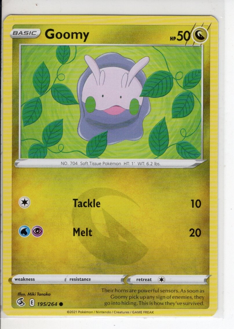 GOOMY FUSION STRIKE SET POKEMON CARD 195/264 NM/M