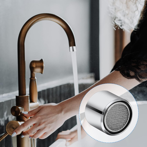 4 Pcs Bathroom Sink Filter Kitchen Faucet Aerator with Brass Shell Female Thread - Picture 3 of 12