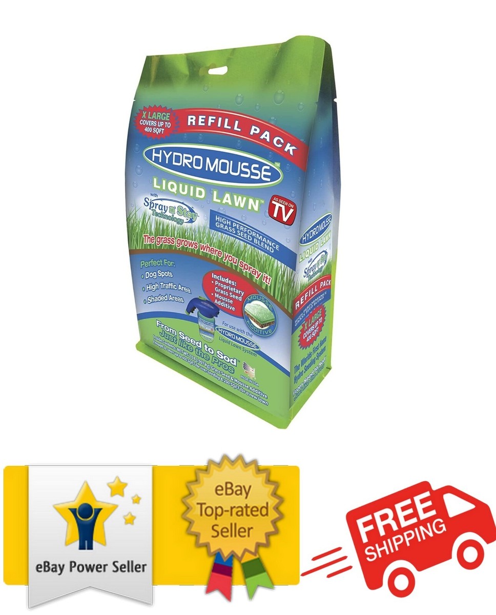 Hydro Mousse - Liquid Lawn Refill Pack, 2lb Bag Covers 400sq. ft