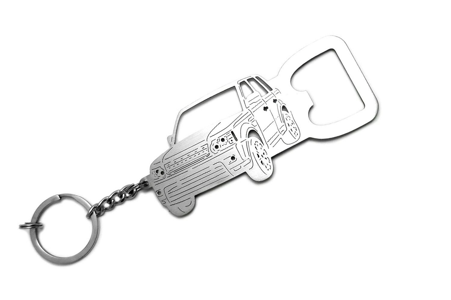 Stainless Steel Keychain Bottle Opener With Ring 3D Car fit Range Rover