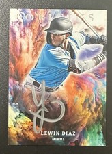 2021 Panini Chronicles - Origins Signatures Silver Ink #OS-LD Lewin Diaz (AU,...
