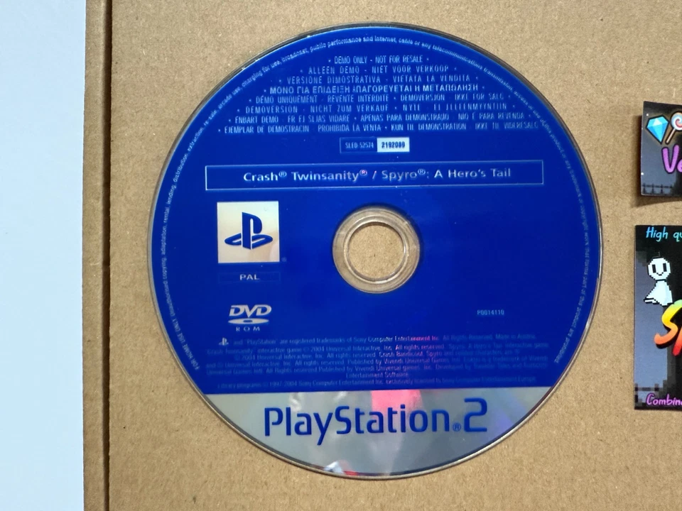 Crash Twinsanity / Spyro A Heros Tail SLED-52574 Sony PS2 Demo - UK PAL VGC - Image 3 of 4