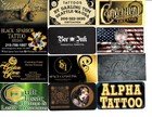 100 Different American Tattoo Shop Business Cards Set 1 — photo 6