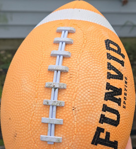FUNVIP Football Size 6 Orange White Sporting Ball for Football Activities