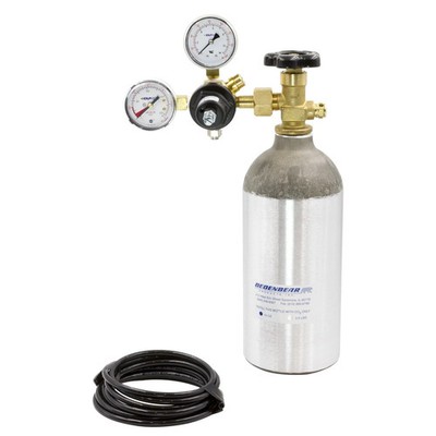 Dedenbear AB25K Complete CO2 Bottle Kit 2.5lb Bottle Bottle Valve Adjustable Reg