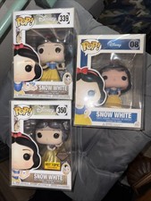 Authentic Funko Pop Snow Disney White Set of 3 Pops!