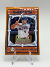2023 BOWMAN CHROME ASCENSIONS ORANGE BA-10 FRANCISCO ALVAREZ #/25 NY METS RC