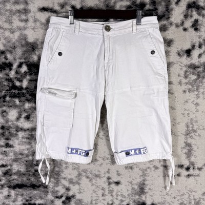 Le Jean De Marithe Francois Gribaud Shorts Mens Size 30 White Cyberpunk Y2k
