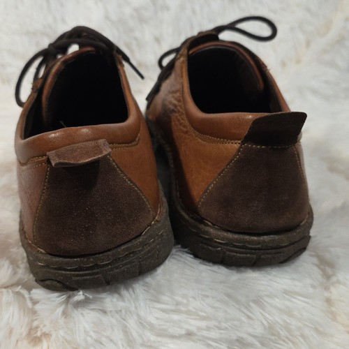 Born Schuhe Herren Joel Freizeit Oxford Braun Leder Schnürschuhe Mokassinnaht Gr. 14M H39341 - Bild 4 von 8