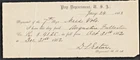 1863 Pay Voucher Soldier of 7th Regiment Massachusetts Volunteers