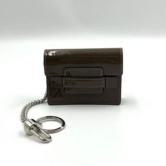 10.19 001 Delvaux Black Patent Madame Wallet