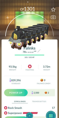Pokemon Shiny Train Conductor Falinks Registered Or 30 Days