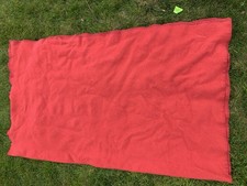 Vtg Faribault USA 100 Lambswool Red Blanket 72in x 78in
