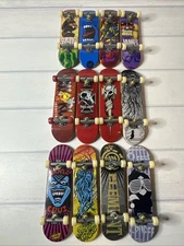 Tech Deck Assorted Mini Finger Skateboards Set of 13 Tony Hawk Santa Cruz