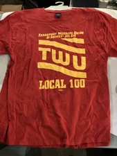 Vintage AFL-CIO TWU Transit Workers Union New York City NYC Subway 2XL T-Shirt
