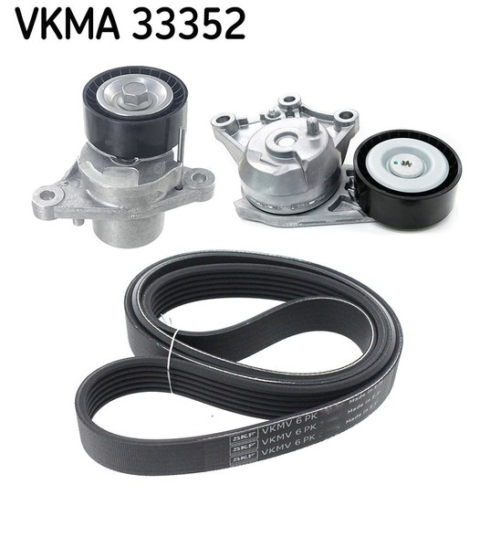 SKF Keilrippenriemensatz U.A. FüR CitroËN, Ds, Opel, Peugeot, Toyota, Vauxhall-image