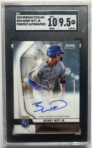 Bobby Witt Jr. #BWJ — 2020 Bowman Sterling Prospect Autographs baseball card