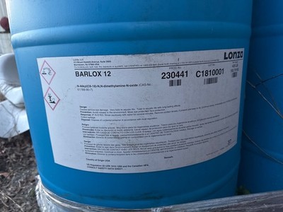 4 BARLOX  12 Surfactant Drums   Bulk Lot Amine Oxide Surfactant