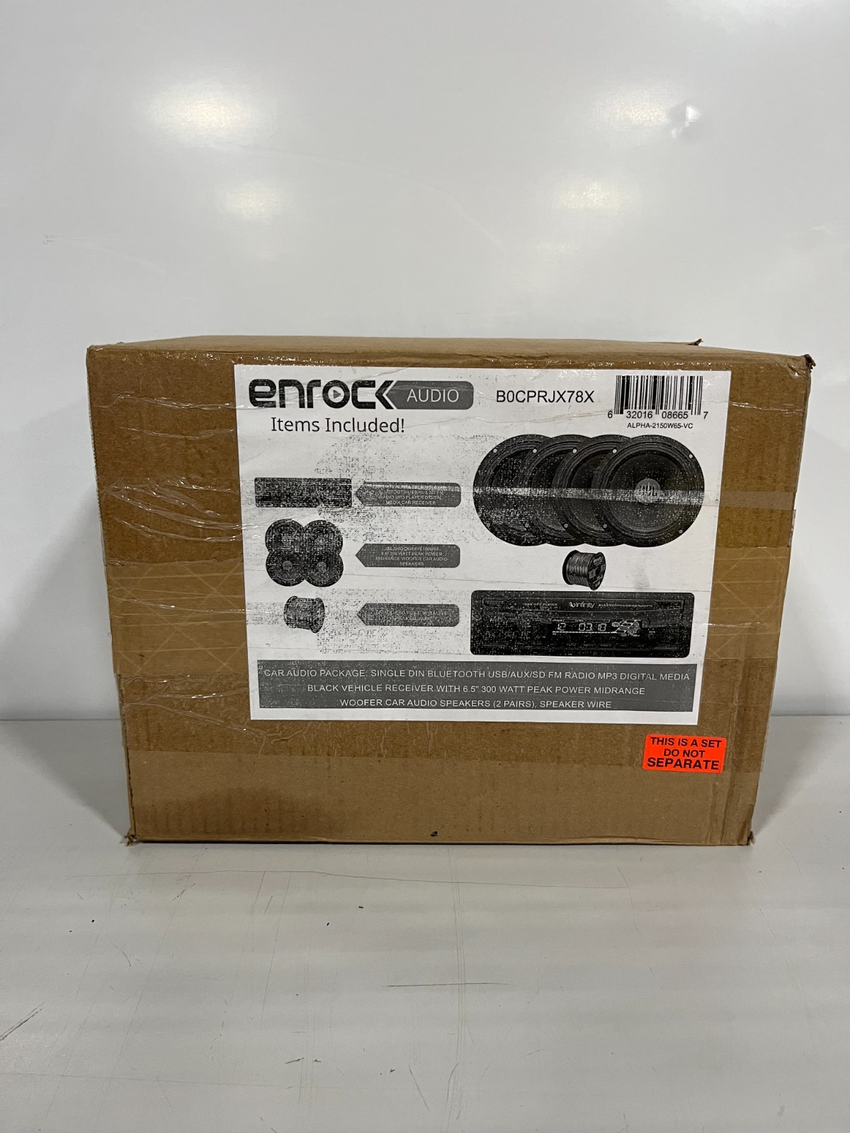 car audio package single din bluetooth/USB/AUX/SD FM radio player and woofers
