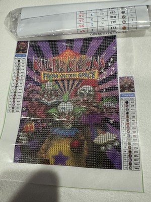 DIY Diamond Art Painting Craft Killer Klowns from Outer Space Circus (20cmx25cm)