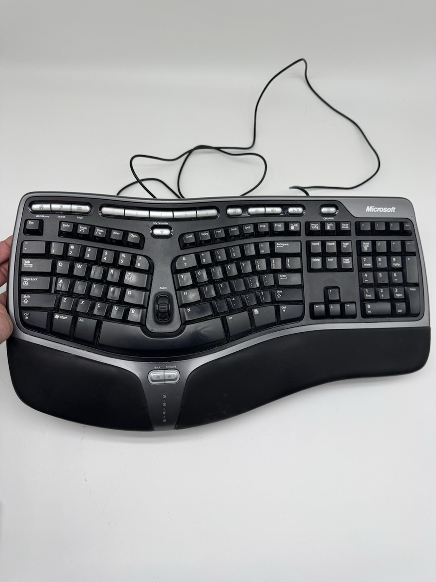 Microsoft Natural Ergonomic Keyboard 4000 V1.0 KU-0462 Black Wired