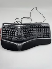 Microsoft Natural Ergonomic Keyboard 4000 V1.0 KU-0462 Black Wired USB Tested