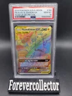 2019 Pokemon Team Up Pikachu and Zekrom GX Rainbow Rare Holo #184 PSA 10