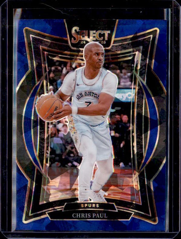 2024-25 Panini Select #22 Chris Paul Blue Cracked Ice Prizm