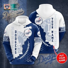 Personalized Los Angeles Baseball Team Dodgerss 3D Hoodie, Unisex Adults S-5XL
