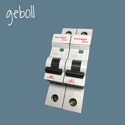 2 X SCHEIN THC101 MCB BILL 10 AMP MCB 1P 10A C10 THC101 TALISMAN PLUS RECHNUNG