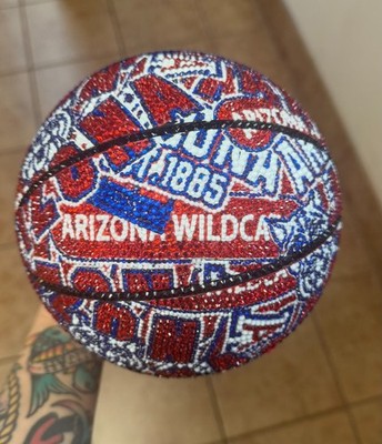 Small handmade rhinestone University of Arizona basketball