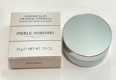 Merle Norman Powder Base Original Formula Cream Foundation Rose Beige .75 oz