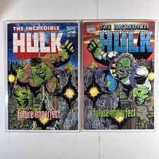 INCREDIBLE HULK FUTURE IMPERFECT #1 & 2 EN ESTADO BASTANTE BUENO/CASI NUEVO+ SET 1ST MAESTRO 1992 CÓMIC Marvel