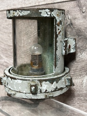 Vintage massiv Messing Marine Schott Leuchte Guss Schiff Boot Lampe Industrie