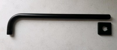 Delta RP103693BL Modern 16'' Shower Arm, Matte Black
