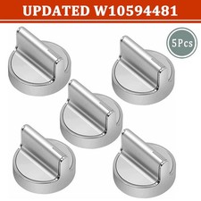 5 Pack Genuine For Whirlpool WPW10594481 Appliance Knob-Range W10594481