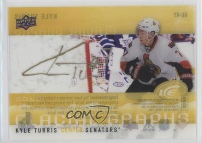 2014-15 Upper Deck Ice Glacial Graphs Gold Kyle Turris #GG-KT Auto 2d8