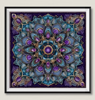 Mandala Pattern 7 - Chart Counted Cross Stitch Patterns Needlework DMC Color