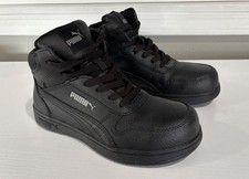 MENS PUMA SAFETY FRONTCOURT MID COMPOSITE TOE BLACK