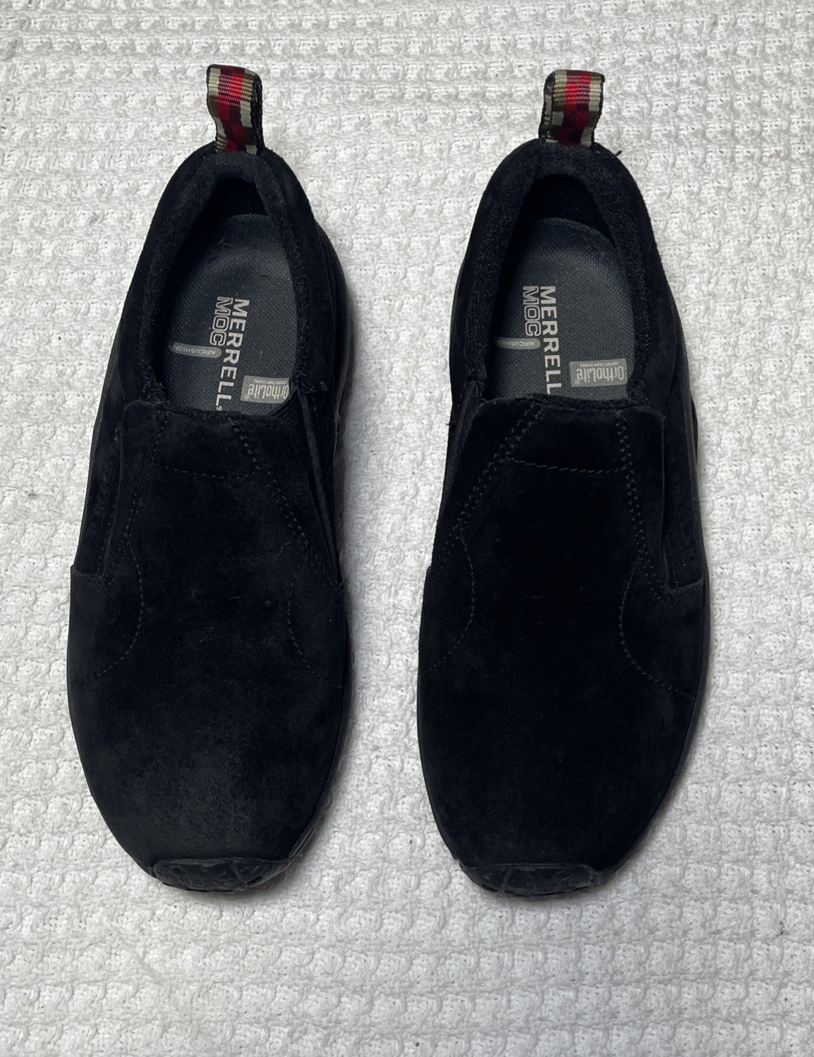 Scarpe da donna Midnight Merrell Jungle Moc slip on nere taglia 5 5