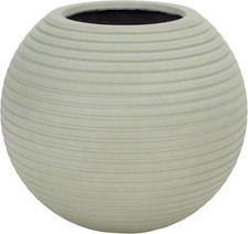 SAFAVIEH Outdoor Patio Furniture Collection – Mora Sage Ficonstone Planter Pot,