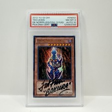 Ted Lewis Signed Autograph - Dark Necrofear LC03-EN002 - Yu-Gi-Oh Card - PSA 10