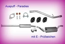 Abgasanlage ab Kat. Auspuff für Mazda 3  1.6 Stufenheck 77KW Typ  BK  + Anbaukit