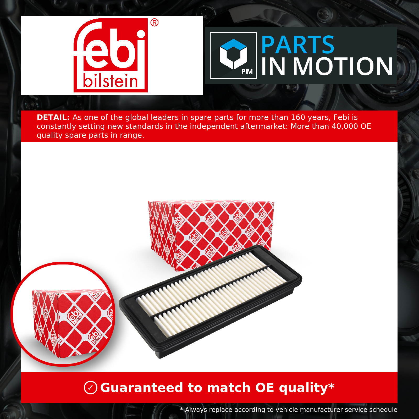 Febi Bilstein 176333 Air Filter Air Supply Fits Fiat 124 Mazda MX-5 MX-5 RF - Image 4