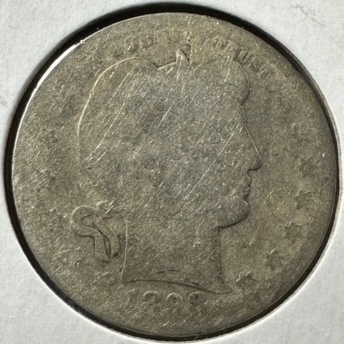 1898 25C Barber Quarter, Contains 0.1808oz of SILVER (87903)