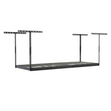 MonsterRax 4'x8' Overhead Garage Storage Rack Holds 500 lbs, Hammertone Used 