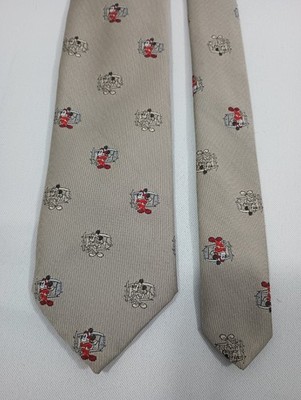 Vintage Mickey Mouse Balancine The Tie Works Disney Polyester Men's Gray USA